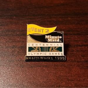 Vintage Minute Maid Event 2 Healthworks‎ 1996 Atlanta Olympics Lapel Hat Pin